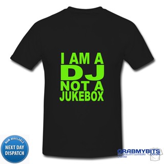 เสื้อยืด พิมพ์ลาย Dj Is Not A Jukebox Deejay แบบกําหนดเอง เหมาะกับวันเกิด