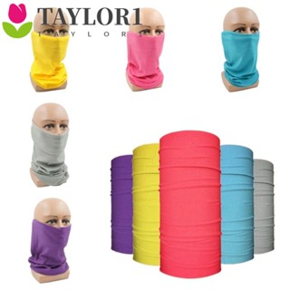 Taylor1 ผ้าคลุมศีรษะ กันฝุ่น ระบายอากาศ ไร้รอยต่อ สีพื้น สําหรับตกปลา เดินป่า ผู้ชาย ผู้หญิง