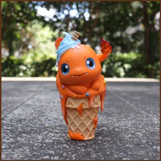 โมเดลฟิกเกอร์ รูป Pokemon Ice Cream Cone Charmander ของเล่นสําหรับเด็ก