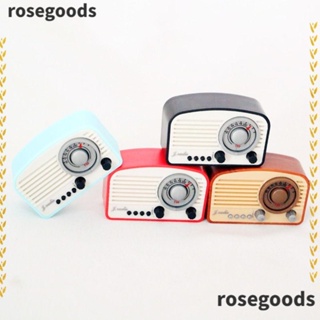 Rosegoods1 วิทยุจําลอง สเกล 1/12 อุปกรณ์เสริม สําหรับตกแต่งบ้านตุ๊กตา