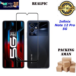 กระจกนิรภัย แบบเต็มจอ ป้องกันรอยขีดข่วน สําหรับ Infinix Note 12 Pro 5G