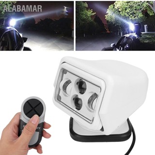 ALABAMAR 60W LED รถรีโมทคอนโทรลไฟค้นหาสปอตไลท์กลางแจ้งสำหรับรถเรือสีขาว