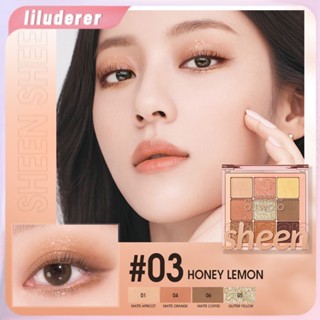 O.tw Oo Color Eye Shadow Plate Nine Palace Grid Milk Tea Plate Matte Pearl Earth Color Eye Shadow Plate Beauty Makeup Cosmetics Good HO