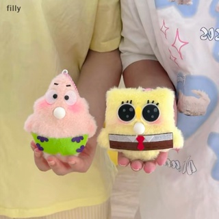 พวงกุญแจ จี้ตุ๊กตาการ์ตูน SpongeBob Patrick Star น่ารัก บรรเทาความเครียด