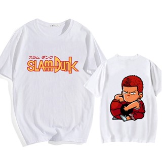 เสื้อยืด แบบนิ่ม พิมพ์ลายการ์ตูน Slam Dunk Comic Anime น่ารัก