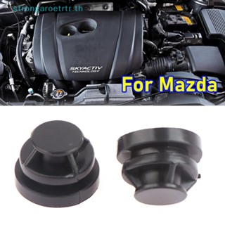 Strongaroetrtr ปลอกยางกันชนเครื่องยนต์ ด้านบน สําหรับ Mazda Axela Atenza CX4 CX5 2 ชิ้น