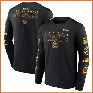 Fb เสื้อกีฬาบาสเก็ตบอล แขนยาว ลาย Denver Nuggets Finals Winner Fans พลัสไซซ์ สําหรับผู้ชาย และผู้หญิง 2023