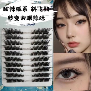 Ten rows of large capacity ~ Fox oblique flying fox eyes false eyelashes pure desire to simulate Thai mixed-race thick daily novice