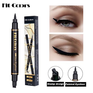 Spot# Fit Colors double-headed triangle wing seal waterproof sweat-proof non-dizzy eyeliner cross-border eyeliner8jj