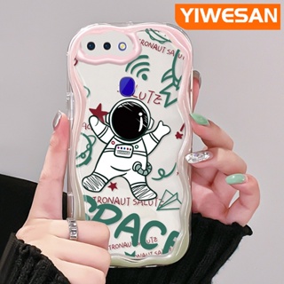 เคสโทรศัพท์มือถือแบบนิ่ม ใส กันกระแทก ลายการ์ตูนนักบินอวกาศ สําหรับ OPPO R17 R15 Pro