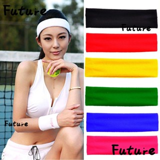 Future ที่คาดผม แบบยืดหยุ่น 19 สี สําหรับเล่นโยคะ บาสเก็ตบอล ยิม กีฬากลางแจ้ง