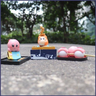 Eula โมเดลตุ๊กตาฟิกเกอร์ Kirby Gourmet Food Series Waddle Dee Ball กระบองเพชรน่ารัก ของเล่นสําหรับเด็ก เก็บสะสม 3 ชิ้น