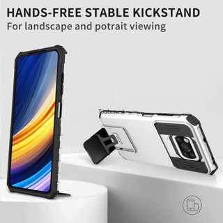 เคส For Xiaomi Poco X3 NFC เคส Xiaomi Poco X3 Pro เคส Xiaomi Poco M4 Pro Casing Xiaomi Poco X4 Pro Case Xiaomi Poco X5 pro Case Xiaomi Poco C40 Case Cool Shockproof Slide Lens Protection Armor Stand Phone Cover Cassing Cases Case JF โทรศัพท์มือถือ