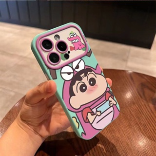 เคสโทรศัพท์มือถือ ซิลิโคนนิ่ม ลายการ์ตูนชินจังน่ารัก สําหรับ Iphone 14promax 13pro 12 11 7p GKH9