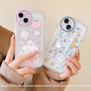 เคสโทรศัพท์มือถือแบบนิ่ม ลายการ์ตูนกระต่าย สําหรับ iPhone 14 13 12 11 Pro Max X XR Xs Max 8 7 6 6s Plus SE 2020