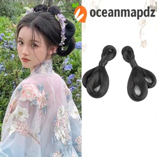 Oceanmapdz Hanfu วิกผมคอสเพลย์ สไตล์จีนโบราณ สําหรับเด็กผู้หญิง