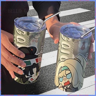 🥤Animation Peripheral Limited Water Cup🥤แก้วกระติกน้ําร้อน สเตนเลส 1999 สําหรับออฟฟิศ