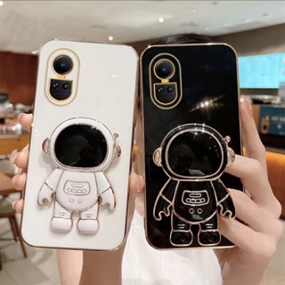 เคสโทรศัพท์มือถือ แบบนิ่ม ลายนักบินอวกาศ มีป็อบอัพ สําหรับ Oppo Reno10 Reno 10 Pro 10 Pro+ Reno 10 Pro Plus