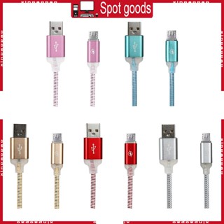 Xi สายชาร์จ Micro USB ชาร์จไว ซิงค์ข้อมูล แบบพกพา สําหรับโทรศัพท์มือถือ ไฟ LED