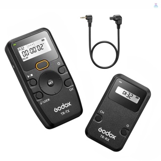 [T&amp;L]Godox Tr Series 2.4G รีโมตควบคุมชัตเตอร์กล้อง แบบไร้สาย (ตัวส่งสัญญาณ และตัวรับสัญญาณ) ตั้งเวลาได้ 6 ครั้ง 32 ช่อง ระยะควบคุม 100 ม. พร้อมชัตเตอร์ TR-C3