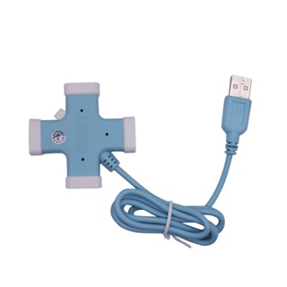 4IN1 USB2.0+HUB 4 PORTS H-365 BLUE