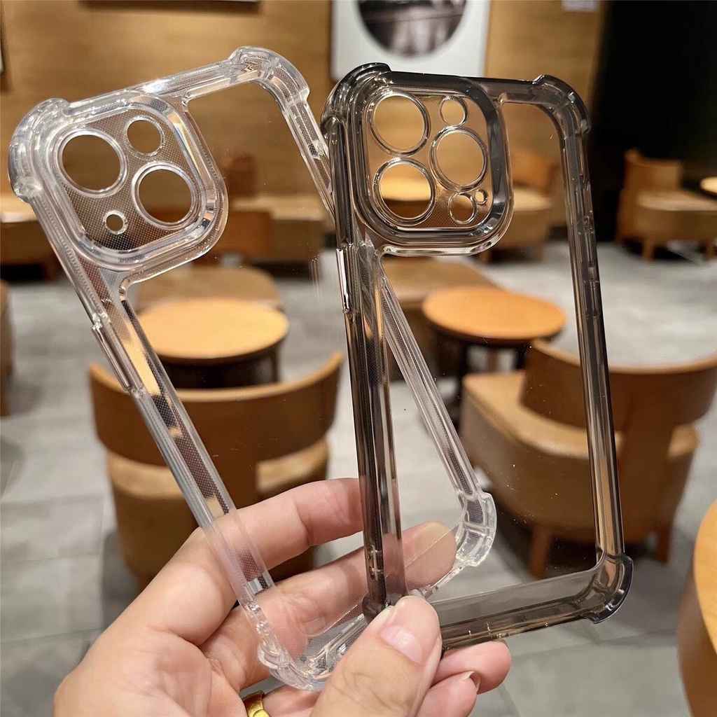 เคสโทรศัพท์มือถือแบบนิ่ม TPU ใส กันกระแทก กันรอยกล้อง สําหรับ IPhone 14 13 12 11 Pro Max XS Max X XR 7+ 8 6 6S Plus