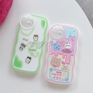 Lwy เคสโทรศัพท์มือถือแบบนิ่ม ลายกระต่าย หมี หน้ายิ้ม สําหรับ Samsung Galaxy S23 Ultra S23+ S22 Ultra S22+ S21+ plus S21 Ultra S21 FE S20 Ultra S20+ S20 FE A13 A14 A34 A54 A24