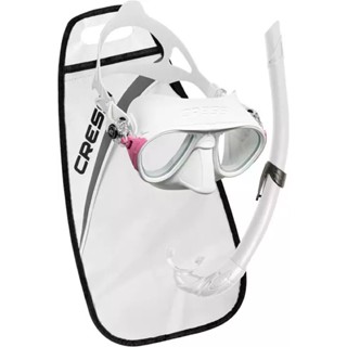 อุปกรณ์ดำน้ำ CRESSI - Calibro Mask +Corsica Snorkel , Snorkeling Set