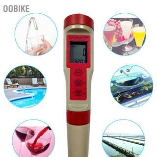 Oobike 4 In 1 เครื่องทดสอบคุณภาพน้ํา Ph Tds Ec ตรวจจับอุณหภูมิ แม่นยํา พร้อมหน้าจอ Hd