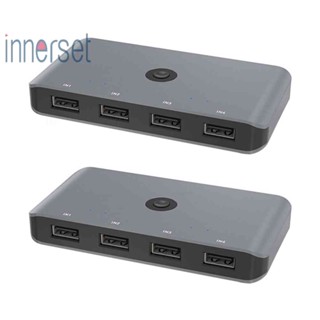 4 in 4 out USB KVM สวิตช์แยก USB 3.0 2.0 สําหรับคีย์บอร์ด เมาส์