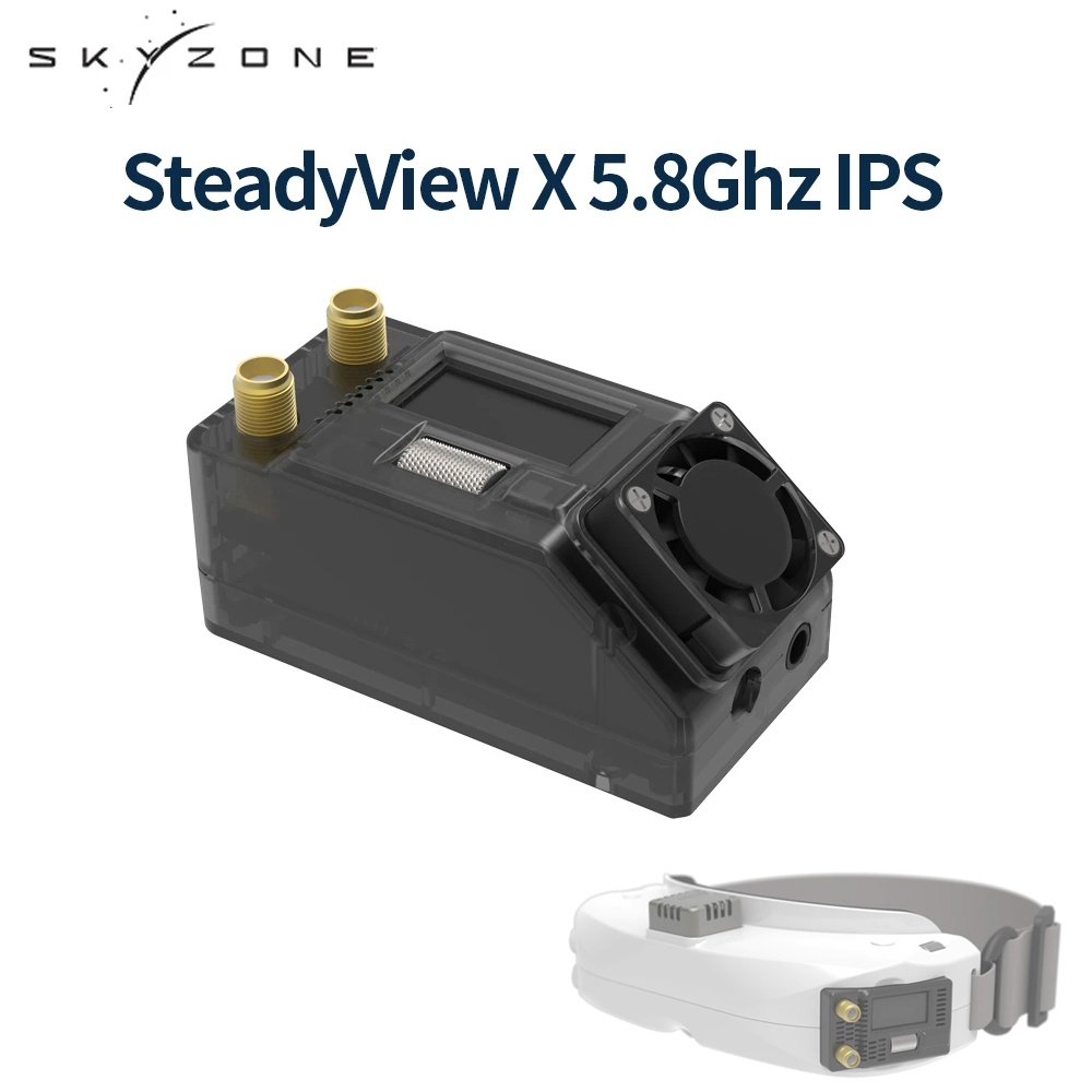 ในสต็อก SKYZONE SteadyView X 5.8Ghz IPS Screen Receiver Module Shuttle Wheel Control ตัวรับสัญญาณควา