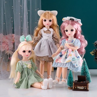 ใหม่ ตุ๊กตาเจ้าหญิง 3D 23 ข้อต่อ 1/6 BJD 30 ซม. ของเล่น สําหรับเด็กผู้หญิง