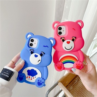 เคสสำหรับไอโฟน 14/13/11/12 Promax Cute cartoon bear เคสใส Case For iPhone 11,12,13,12promax,13promax,12pro