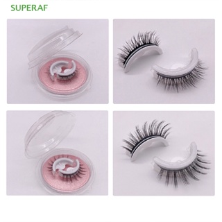 Superaf ขนตาปลอม แบบมีกาวในตัว ใช้ซ้ําได้ ไม่มีกาว ขนปุยธรรมชาติ ขายดี