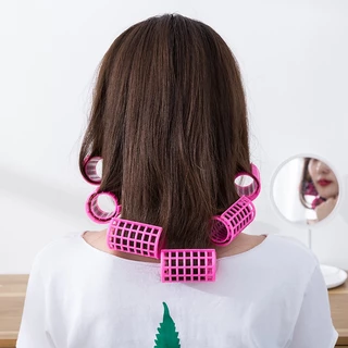Fluffy Bangs Curlers เครื่องมือทําผม Simple Hair Curler Set Curly Hair Roller Curling Hairdressing เครื่องมือ