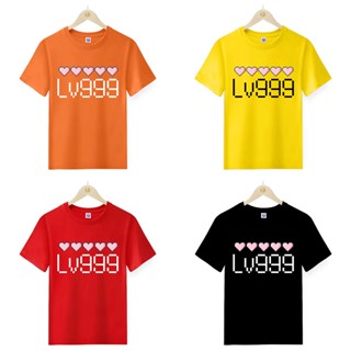 เสื้อยืดคอกลม พิมพ์ลาย Mingyuan Loving Yamada At Lv999 Ver.2 สีดํา ฟ้า แดง เหลือง สําหรับผู้ชาย และผู้หญิง