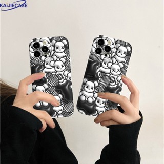 เคสโทรศัพท์มือถือ TPU ลายหมีขาวดํา สําหรับ Realme 10 4G C15 C12 C25S C11 C20 C55 Realme 5 5i 6i C3 Realme 8i Narzo 50 C21Y C25Y