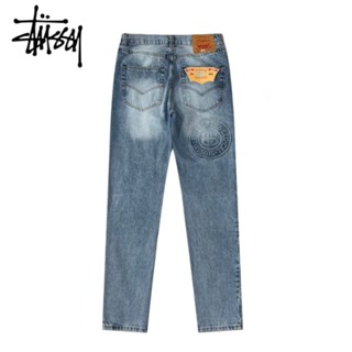 [พร้อมส่ง] Stussy x Levis 150 กางเกงยีน ปักลายนูน ของแท้ 100% สําหรับทุกเพศ