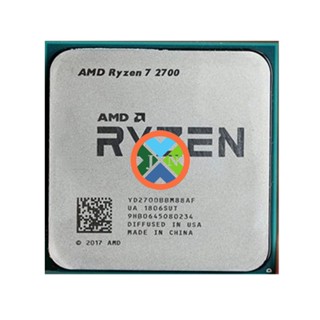 ซ็อกเก็ตโปรเซสเซอร์ CPU AMD Ryzen 7 2700 R7 2700 3.2 GHz 16M 65W YD2700BBM88AF AM4