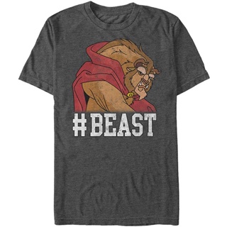 【ใหม่】100%cotton เสื้อยืดคอวีผู้ชาย Fifth Sun Mens Beauty And The Beast #Beast T-Shirt men เสื้อ ยืด ผู้ชาย คอกลม โอเวอ