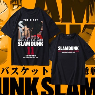 เสื้อยืดแขนสั้น ผ้าฝ้าย ระบายอากาศได้ดี พิมพ์ลาย Slam dunk master Rukawa Kaede Zeng แฟชั่นฤดูร้อน