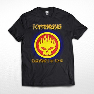 YJOเสื้อยืดผ้าฝ้ายพิมพ์ลายแฟชั่น เสื้อยืด พิมพ์ลายวง The OFFSPRING BAND Conspiracy of One / Music สไตล์พังก์ร็อคร็อค สํา