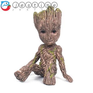 Jestine ตุ๊กตาฟิกเกอร์ Tree Man Groot 6 ซม. ขนาดมินิของเล่นสําหรับเด็ก