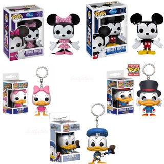 โมเดลตุ๊กตาฟิกเกอร์ Funko Pop Disney Minnie Donalo Wenbby Scrooge Mcduck ของเล่นสําหรับเด็ก