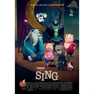 DVD ดีวีดี Sing (2016) ร้องจริง เสียงจริง (เสียง ไทย/อังกฤษ ซับ ไทย/อังกฤษ) DVD ดีวีดี