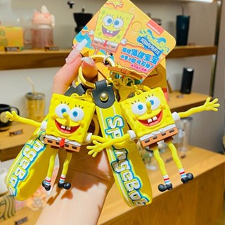 ของแท้ พวงกุญแจแฟชั่น ลายการ์ตูน SpongeBob SquarePants