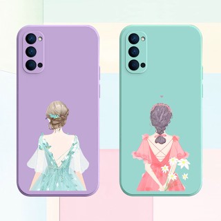 เคส OPPO Reno 4 เคสโทรศัพท์ ซิลิโคนเหลว เคสนิ่ม CSF_A