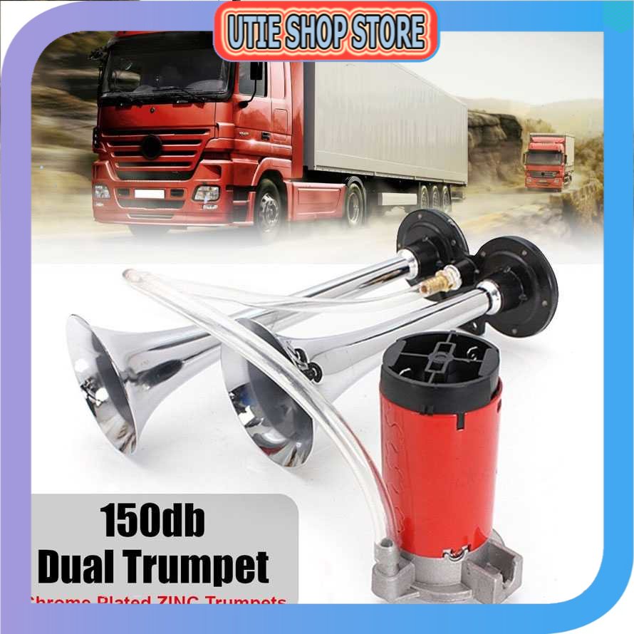UTIE STORE - HEYVO รถรถบรรทุกแตรแตรแตรแตรลมคู่ 150dB 24V - LD-201