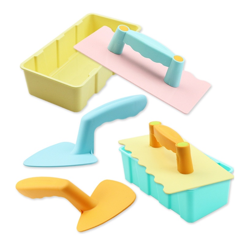 Xi ชุดของเล่นทราย พร้อมถุงตาข่าย รวมไม้พาย พลั่ว กล่องของเล่นชายหาด กลางแจ้ง