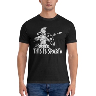 เสื้อยืดแขนสั้น ทรงหลวม พิมพ์ลาย This Is Sparta Super Sale